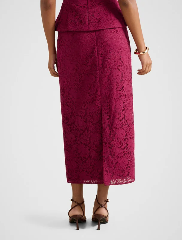 forever new  LORETTA Lace Midi Skirt for Women | Best Price UAE